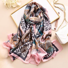 Cargar imagen en el visor de la galería, Luxury brand hijab summer women scarves soft long print silk scarves lady shawl - FUCHEETAH