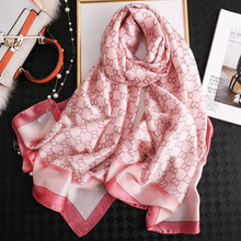 Cargar imagen en el visor de la galería, Luxury brand hijab summer women scarves soft long print silk scarves lady shawl - FUCHEETAH