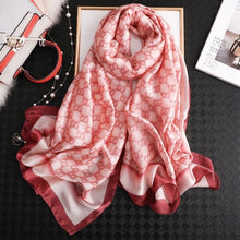 Cargar imagen en el visor de la galería, Luxury brand hijab summer women scarves soft long print silk scarves lady shawl - FUCHEETAH