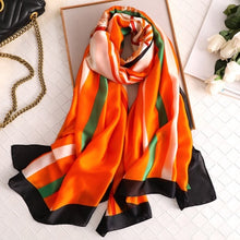 Cargar imagen en el visor de la galería, Luxury brand hijab summer women scarves soft long print silk scarves lady shawl - FUCHEETAH