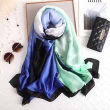 Cargar imagen en el visor de la galería, Luxury brand hijab summer women scarves soft long print silk scarves lady shawl - FUCHEETAH