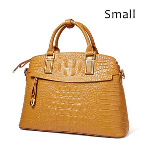 Crocodile Leather Women Small Handbags Luxury Designer 100% Genuine Leather - FUCHEETAH