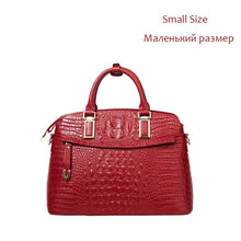 Charger l&#39;image dans la galerie, Crocodile Leather Women Small Handbags Luxury Designer 100% Genuine Leather - FUCHEETAH