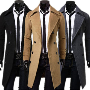 Samo Zaen Collection Fashion Long Trench Mantel High Quality - FUCHEETAH