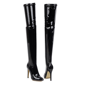 High Heels Over The Knee Boots Women Stretch Thigh High Boots - FUCHEETAH