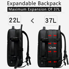 Charger l&#39;image dans la galerie, Men&#39;s Backpack Multi-layer 15.6 inch Laptop Bag USB Charging Port - FUCHEETAH