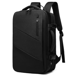 Men's Backpack Multi-layer 15.6 inch Laptop Bag USB Charging Port - FUCHEETAH