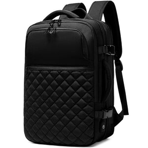 Men's Backpack Multi-layer 15.6 inch Laptop Bag USB Charging Port - FUCHEETAH