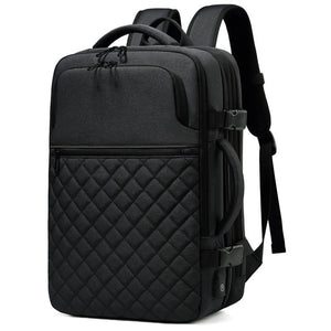 Men's Backpack Multi-layer 15.6 inch Laptop Bag USB Charging Port - FUCHEETAH