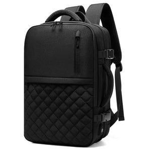 Men's Backpack Multi-layer 15.6 inch Laptop Bag USB Charging Port - FUCHEETAH