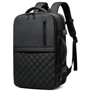 Men's Backpack Multi-layer 15.6 inch Laptop Bag USB Charging Port - FUCHEETAH