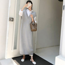 Laden Sie das Bild in den Galerie-Viewer, Chic Winter Oversize Straight Sleeveless Sweater Dress - FUCHEETAH