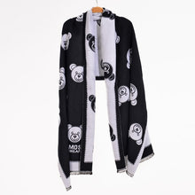 Load image into Gallery viewer, Winter Warm Women Imitation Cashmere Scarf Brand DesignTassel Scarves Cute Bear Shawl - FUCHEETAH