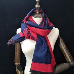 Winter Warm Women Imitation Cashmere Scarf Brand DesignTassel Scarves Cute Bear Shawl - FUCHEETAH