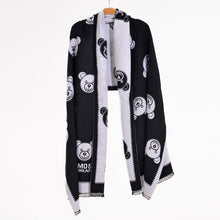 Cargar imagen en el visor de la galería, Winter Warm Women Imitation Cashmere Scarf Brand DesignTassel Scarves Cute Bear Shawl - FUCHEETAH