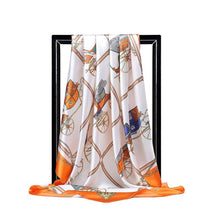 Charger l&#39;image dans la galerie, Women Print Foulard Satin Square Head  Scarfves  90cm - FUCHEETAH