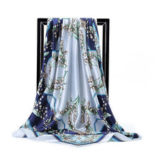 Charger l&#39;image dans la galerie, Women Print Foulard Satin Square Head  Scarfves  90cm - FUCHEETAH