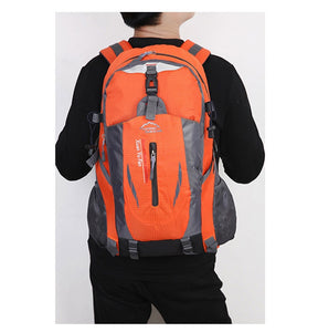 New Unisex Nylon Travel Backpack Large Capacity Camping 15-inch Laptop Backpack Outdoor Hiking Bag - FUCHEETAH