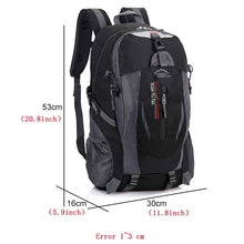 Cargar imagen en el visor de la galería, New Unisex Nylon Travel Backpack Large Capacity Camping 15-inch Laptop Backpack Outdoor Hiking Bag - FUCHEETAH