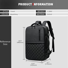 Charger l&#39;image dans la galerie, Men&#39;s Backpack Multi-layer 15.6 inch Laptop Bag USB Charging Port - FUCHEETAH