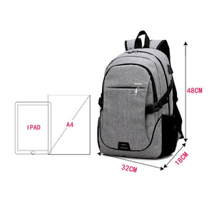 Anti Theft Usb Backpack   Business Large Capacity Backpack Men & Women - FUCHEETAH