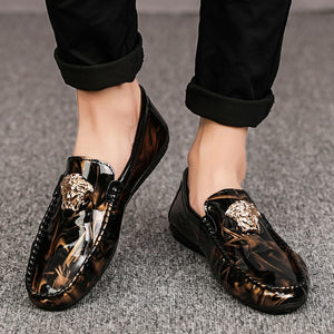 Explosive Leather Face Tiger  Wild Peas Shoes Wild Men's footwear - FUCHEETAH