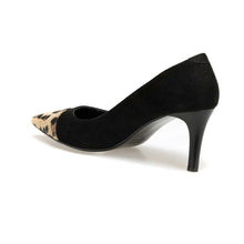 Charger l&#39;image dans la galerie, Black Women Gova Shoes with leopard design - FUCHEETAH