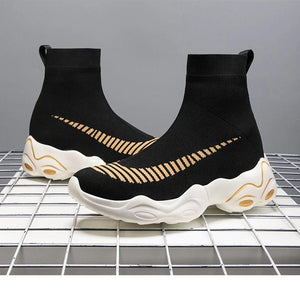 High Top Sneakers Women Elastic Socks Women Casual Shoes Unisex Trainers - FUCHEETAH