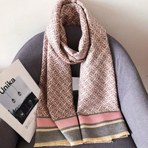 Winter Warm Women Imitation Cashmere Scarf Brand DesignTassel Scarves Cute Bear Shawl - FUCHEETAH