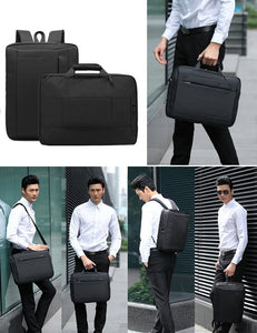 Convertible Large Laptop Backpack Men 15,17 Inch Shoulder Bag - FUCHEETAH