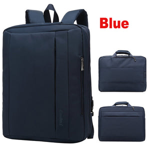 Convertible Large Laptop Backpack Men 15,17 Inch Shoulder Bag - FUCHEETAH