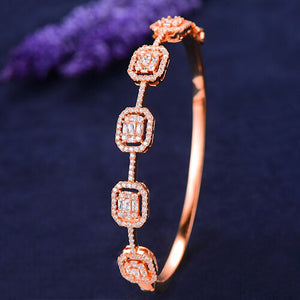 Luxury Stackable Bangle Cubic Zircon Crystal Bracelet