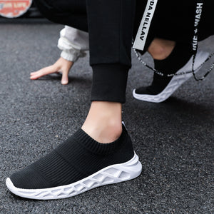 Men Socks Sneakers Athletic Breathable Mesh Super Light Slip-on Footwear - FUCHEETAH