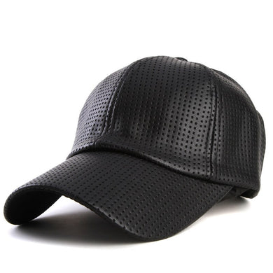 Baseball Cap women fall faux Leather cap hip hop Hats For men winter hat for women - FUCHEETAH