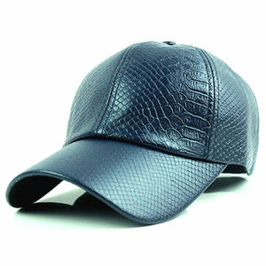 Baseball Cap women fall faux Leather cap hip hop Hats For men winter hat for women - FUCHEETAH