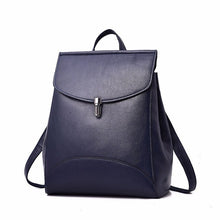 Charger l&#39;image dans la galerie, Women Backpack Quality Leather Backpack Casual Solid School Bag - FUCHEETAH