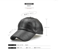 Charger l&#39;image dans la galerie, Autumn and winter hat European and American new outdoor baseball cap men&#39;s printing simple leather - FUCHEETAH