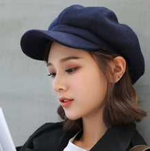 Load image into Gallery viewer, wool  Women Beret Autumn Winter Octagonal Cap Hats Stylish Artist Painter - FUCHEETAH