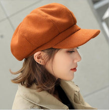 Load image into Gallery viewer, wool  Women Beret Autumn Winter Octagonal Cap Hats Stylish Artist Painter - FUCHEETAH