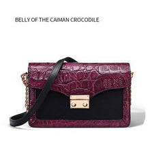 Charger l&#39;image dans la galerie, Fenge Thai crocodile leather skin women bag for women Thai leather bag for women  single shoulder bag new caiman - FUCHEETAH