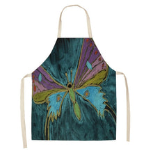 Cargar imagen en el visor de la galería, Printed Kitchen Aprons for Women Cotton Linen - FUCHEETAH