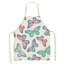 Cargar imagen en el visor de la galería, Printed Kitchen Aprons for Women Cotton Linen - FUCHEETAH