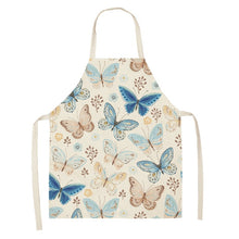 Cargar imagen en el visor de la galería, Printed Kitchen Aprons for Women Cotton Linen - FUCHEETAH