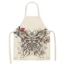 Cargar imagen en el visor de la galería, Printed Kitchen Aprons for Women Cotton Linen - FUCHEETAH