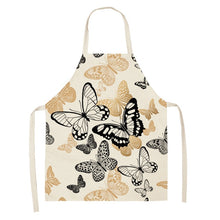 Cargar imagen en el visor de la galería, Printed Kitchen Aprons for Women Cotton Linen - FUCHEETAH