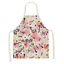 Cargar imagen en el visor de la galería, Printed Kitchen Aprons for Women Cotton Linen - FUCHEETAH