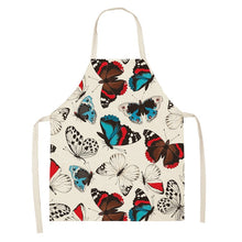 Cargar imagen en el visor de la galería, Printed Kitchen Aprons for Women Cotton Linen - FUCHEETAH