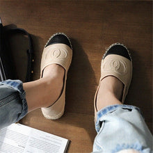 Charger l&#39;image dans la galerie, Luxury Women Sandal high quality Leisure round toe Hemp Bottom Women Moccasins leather - FUCHEETAH