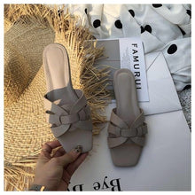 Cargar imagen en el visor de la galería, Women Brand Slippers Summer Slides Open Toe Flat Casual Shoes Leisure Sandal - FUCHEETAH