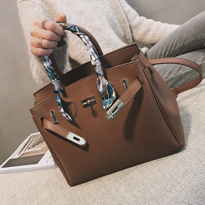 Birkin style Korean Style All-match Messenger Bag Retro Shoulder Bag Fashion Handbag - FUCHEETAH